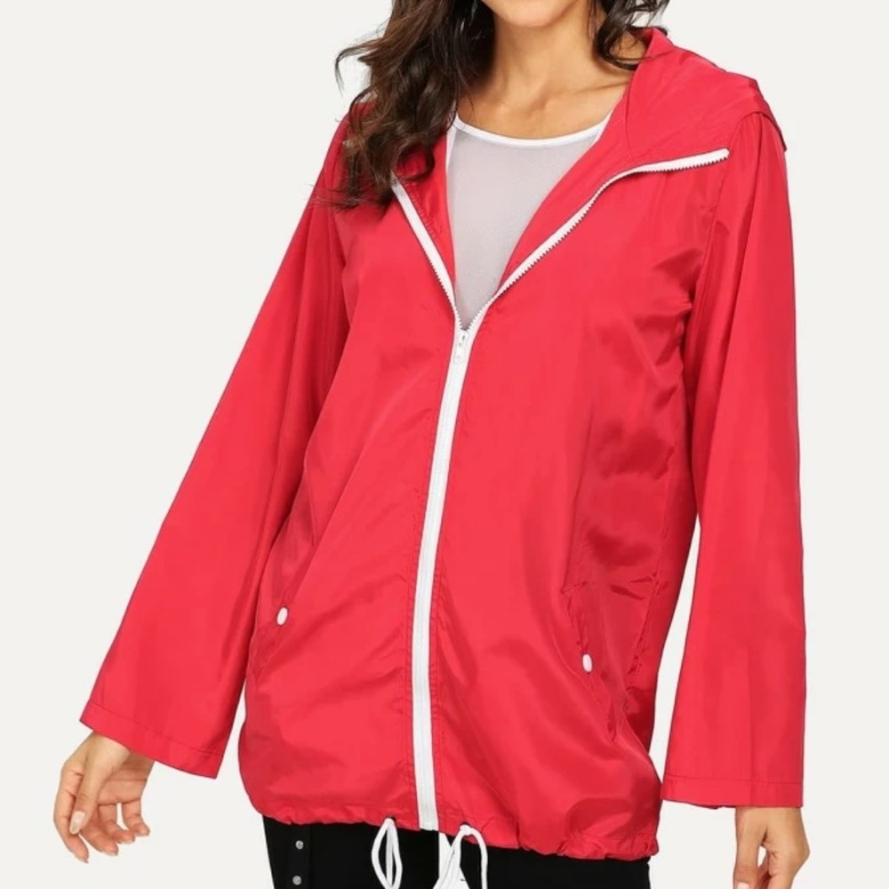 -Red Windbreaker - Picture 3 of 6